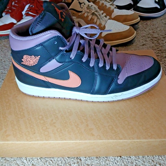 Nike Mens Air Jordan 1 Mid SE FB9911-008 Black Basketball Shoes Sneakers Sz 13 - Picture 12 of 16